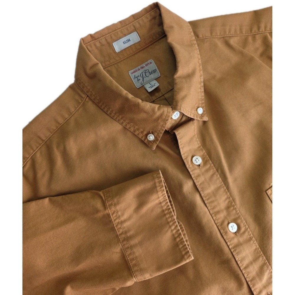 J. Crew Factory Tan/Camel Button-Down Shirt